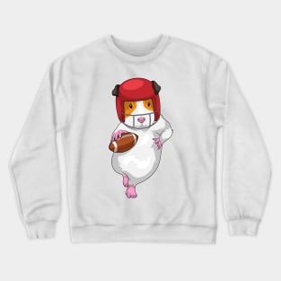 Guinea pig American Football Sports Crewneck Sweatshirt